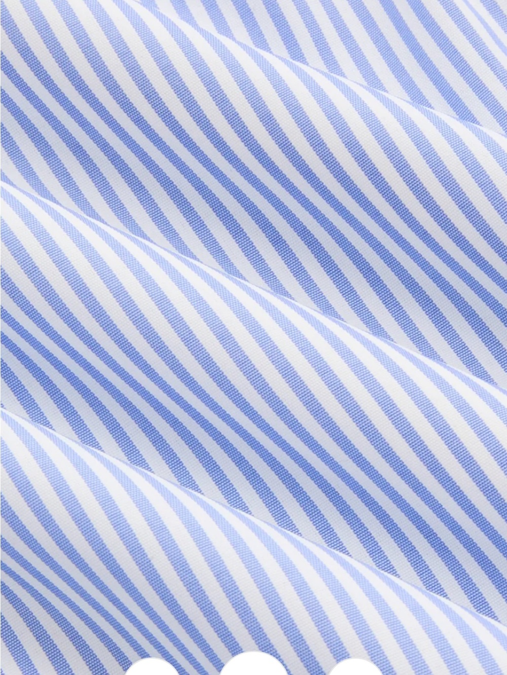 Commense Light Blue & White Pinstripe Cropped Button-Down Shirt - Picture 3 of 5